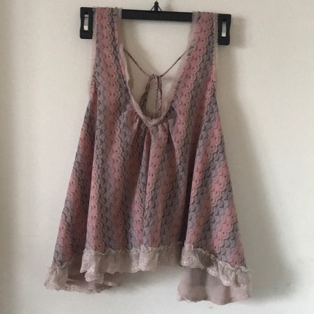 Gorgeous Pink Flowy Free People Top